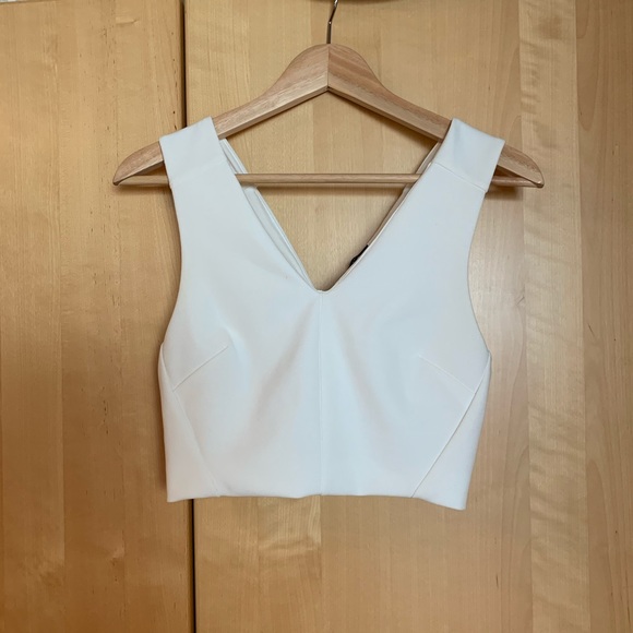 Dynamite Tops - Dynamite ivory crop top